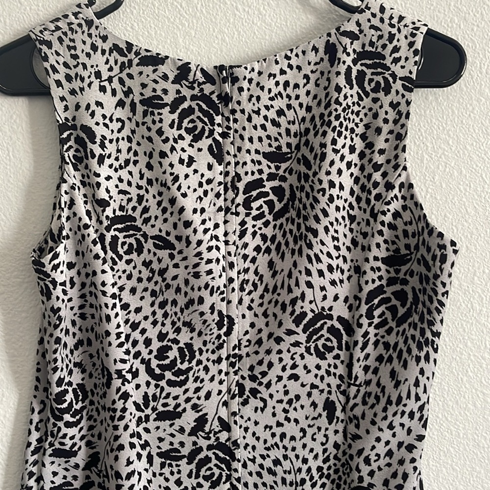 Studio I Petite Leopard Floral Dress Size 8P - Picture 5 of 6
